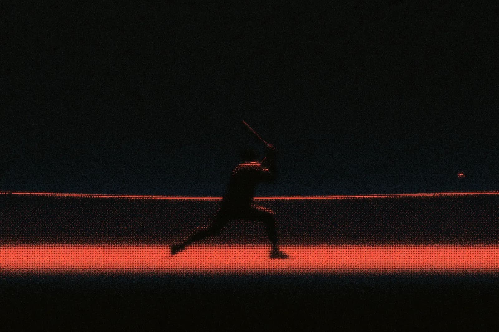 A padel player striking at the net